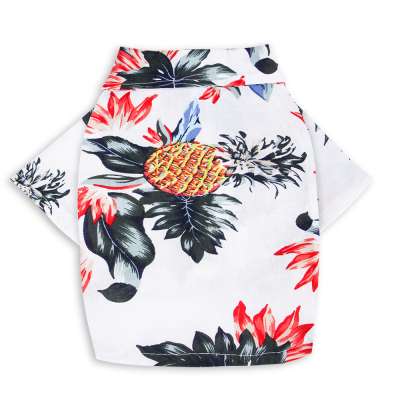 Wholesale spring Hawaiian print t-shirt mix color cat beautiful polyester dog clothes